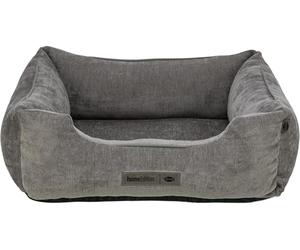 Trixie Vital Lennox 371303 - Cama para Perros (Chenilla, Rectangular, ortopédica, 120 x 80 cm, con Espuma viscoelástica para Efecto Memoria, 120 x 80 cm), Color Gris