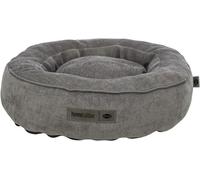 Trixie Vital Lennox 371321 - Cama para Perros (felpilla, Redonda, ortopédica, diámetro de 60 cm, con Espuma viscoelástica para Efecto Memoria), Color Gris