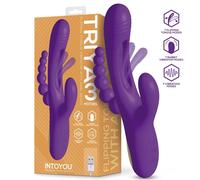 Triya Vibrador con Lengua Flipping y Cadena Anal de Intoyou