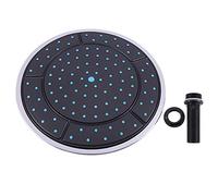 Trjgtas 1 unids 25cm plástico forma redonda lluvia accionado ducha superior ducha cabezal cabezal boquilla accesorios cabina