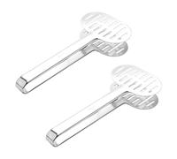 Trjgtas 2 pinzas de acero inoxidable para y hamburguesas de doble espátula de cocina