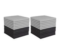 Trjgtas 24 placas de espuma acústica, azulejos de cuña de estudio, espuma acústica insonorizada, panel de pared de tratamiento de estudio pirámide de 2,5 x 30 x 30 cm