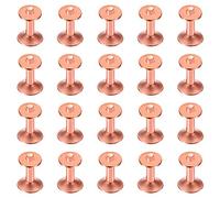 Trjgtas 25 juegos de arandelas de remache de cobre, 3/4 pulgadas de , de remache de cobre de , para carteras, suministros de manualidades
