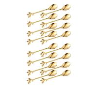 Trjgtas Cucharas de té para helado de postre retro Demitasse Espresso Cucharas Cubiertos Vajilla de cocina 2 de 16 piezas