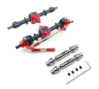 Trjgtas Eje de puente delantero y trasero de metal con eje de transmisión para MN D90 D91 D96 D99S MN-90 MN99S 1/12 RC piezas de actualización de coche, 1
