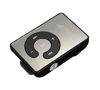 Trjgtas Mini reproductor de MP3 de música con USB con auriculares - Negro