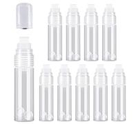 Trjgtas Paquete de 10 marcadores de pintura acrílica recargables, marcadores acrílicos vacíos, marcadores de pintura blanca transparente de 15 mm para pintura de roca y madera