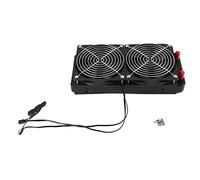 Trjgtas Radiador para ordenador con 2 ventiladores de aluminio de 240 mm a 10 tubos para refrigeración ad con ventilador para CPU PC, recto