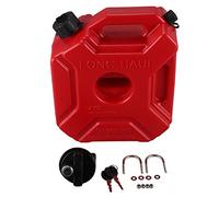 Trjgtas Tanques de combustible con cerradura de 5 L de plástico para montaje en coche de motocicleta Jerrycan Can Gasoline Oil Container Fuel Canister