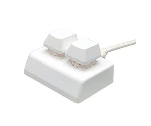 Trjgtas Teclado de programación macro RGB 2 mini teclado para juegos, interruptor rojo, teclado personalizado OSU para juegos, color blanco