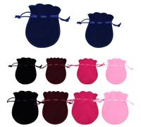 TRKETK 10 Piezas Bolsas Terciopelo para Guardar Joyas Bolsas De Joyería con Cordón Pequeño Portátil Bolsa de Regalo de Caramelos para Boda Favores Joyas y Dulces Evitar ArañAzos