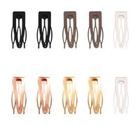 TRKETK 10 Piezas Clips de Pelo de Doble Agarre Clips Pelo Mujer Pinzas para el Cabello a Presión de Metal Linda Clip para Cabello para Suministros de Peluquería Accesorios para el Cabello