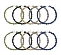 TRKETK 10 Piezas Cordones Elástica Banda De Pantalones Pernera del Pantalón De Polainas con Ganchos Metálicos Práctico Para Señoras y Señores Acampadas Actividades al Aire Libre