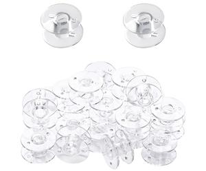 TRKETK 100 Piezas Bobina Máquina de Coser Bobinas Carretes Máquinas Coser Transparentes Plásticos Carrete Universal Accesorios de Costura para Máquina de Coser Doméstica Bobinas de Bordado
