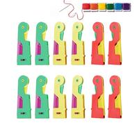 TRKETK 12 Piezas Enhebrador de Aguja Enhebrador automático de Agujas Enhebradores de Agujas de Plástico Enhebradores de Agujas de Coser a Mano para DIY Coser y Manualidades(Color Aleatorio)