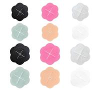 TRKETK 12 Piezas Pinzas Ropa de Mujer Camiseta Cincher Clip de Cintura Pinza Camisera Oculta Pinzas para la Espalda de Silicona a la Moda para Chal Blusas Vestido Accesorios de Moda
