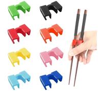 TRKETK 16 Piezas Ayudantes de Entrenador de Palillos Entrenador para Palillos Sencillo y Portátil Palillos Reutilizables Ayudantes Para Adultos Principiantes o Aprendices Niños Practicar