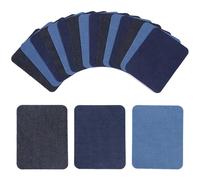 TRKETK 18 Piezas Tela Parches Jean, Parche Termoadhesivo Parches Reparación Ropa Parches Ropa 9,5 x 12,5 cm Parches Jeans para Planchar Parche Vaquero para Ropa Pantalones Vestidos Camisas Sombreros