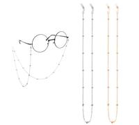 TRKETK 2 Piezas Cadena Cadenas de Gafas Ajustable Cadena para Gafas Mujer Cadenas para Gafas de sol para Gafas Deporte Cadena de Gafas de Lectura Solar Colgador Máscara Facial