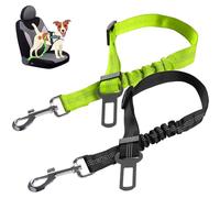 TRKETK 2 Piezas Cinturón de Seguridad de CocheUniversal, Cinturon Seguridad Perro Coche Broche Universal para Todos Los Vehículos Arnés del Cinturón de Nylon Accesorios de Viaje para Mascotas