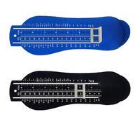 TRKETK 2 Piezas Medidor de Pies Para Niños, Herramienta Para Medir el Tamaño del Zapato y Pie Medidor De Zapatos para Niños para Calibre de Medición de Pie de Ajuste de Zapatos (Azul y Negro)