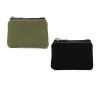 TRKETK 2 Piezas Monedero Pequeño de Lona Minicartera para Mujer Pequeño y Liviano Fácil de Transportar para Mujeres Tarjeta de Crédito ID Llave