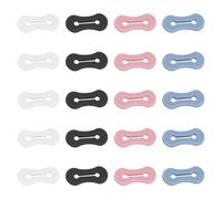 TRKETK 20 Piezas Adaptadores de Gemelos Invisible Silicona Camisa Puños Titular Claro Francés Extensión Accesorios Clásicos y Prácticos para Hombre Para Traje Boda Camisa la Camisa Ordinaria