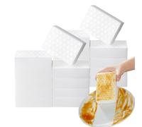 TRKETK 20 Piezas Borradores de Esponja Mágicos, 2 Veces Más Duraderos Esponja de Melamina de Espuma Blanca Esponja de Limpieza Multisuperficie Estropajos para Paredes de Cocina y Baño (10x6x2 cm)