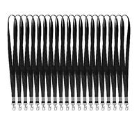 TRKETK 20 Piezas Cordones para Tarjetas de Identificación con Clip de Metal Giratorio para El Cuello, Llavero, Oficina, Escuela