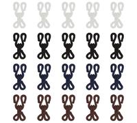 TRKETK 20 Piezas Ganchos y Ojales para Coser Ganchos de Tela Costura Cubiertos de Poliéster Accesorios de Costura Para Sujetador Ropa Falda Cosido a Mano Artesanal DIY Manualidades