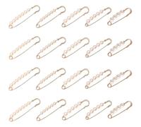 TRKETK 20 Piezas Imperdibles Dorados con Perla Perlas Imperdibles Decorativos para Ropa Alfileres para Chal Resistente y Duradero Für Damen Ropa Suéteres Bufandas Faldas y Decoraciones