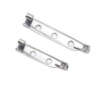 TRKETK 200 Piezas Broches, Imperdibles de Seguridad 2 Tamaños Plata Broche Clips Broche de Broche Trasero Pasadores de Bloqueo para Insignias Ramilletes Manualidades de Costura (25 mm, 35 mm)