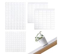 TRKETK 260 Piezas Adhesivo Doble Cara, Transparente Adhesivo Fuerte Redondo Cuadrado Pegamento Reposicionable Removible Cinta Multipropósito para Carteles de Festivales Decoración Del Hogar