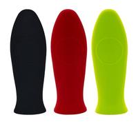 TRKETK 3 Piezas Mango de Silicona para Sartenes, Cubiertas de Asa de Sartén Empuñaduras de Cubierta de Mango de Silicona Sartén de Hierro Fundido Cubierta de Mango de Agarre de Goma Segura