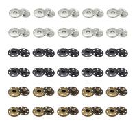 TRKETK 30 Piezas Botones Metálicos a Presión Broches de Presión Sujetadores Invisible Broches de Presión para Coser para Ropa Vaquera Pantalones Ropa Monedero Bolso Costura Manualidades DIY