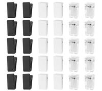 TRKETK 30 Piezas Clips Adhesivos Clips Adhesivos de Plástico Clips Autoadhesivos de Pared Clips para Fotos Clips de Pared para Exteriores para el Hogar la Oficina y la Escuela Ornamental