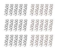 TRKETK 30 Piezas Horquillas en Espiral Horquilla Giratoria de Pelo con Diseño en Espiral Pinza de Pelo Plana Antirayaduras Espiral de Pelo Pasador de Moño para DIY de Peinado