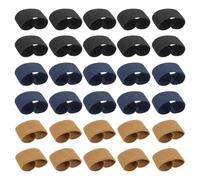 TRKETK 30 Piezas Trabillas de Cinturón Elásticas Anillos para Cinturón de Senderismo Soportes para Correa de Mochila Multicolor para Asegurar Cinturones Mochilas Eslingas