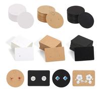 TRKETK 300 Piezas Tarjetas de Exhibición de Pendientes, 3 Colores Titulares de Pendientes de Papel Tarjetas para Pendientes Tarjetas para Exhibición de Joyas para Bricolaje Embalaje de Aretes Joyería