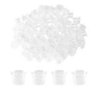 TRKETK 300 Piezas Tattoo Ink Cups Tapas de Pigmento de Plástico Transparente 12mm Pequeño Contenedor de Tinta Creativa Para Tinta de Tatuaje y Tapas de Contenedor de Maquillaje Permanente
