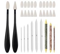 TRKETK 31 Piezas Accesorios de Dibujo, Herramientas de Dibujo de Bocetos Lapices De Dibujo Artístico y Difuminos de Tortillon Papel Set Suministros de Dibujo para Artista, Dibujo de Bricolaje
