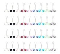 TRKETK 36 Piezas Hijab Clips de Perlas Perla Clip Lágrima Clip Pin Suéter Forma de U Pin de Seguridad Clip Colorido para Pañuelo en la Cabeza Adecuado para Bufanda Hijab de Mujer