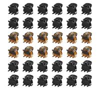 TRKETK 36 Piezas Pinzas para Cabello Mini, 1.5 cm Horquillas Plásticas Pinzas Pelo de Plástico Antideslizantes Pinzas Pequeñas Pelo Clips de Cabello Pequeños para Niñas y Mujeres (Negro y marrón)