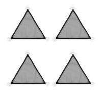 TRKETK 4 hamacas de dragón barbudo, accesorios para tanque de ajolote, hamacas triangulares de 30 x 30 cm, malla transpirable negra para lguanas, anoles, gecos, serpientes, camaleón