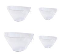 TRKETK 4 Piezas Bolsa de Colador de Tela de Queso Bolsa de Filtro Reutilizables con Forma de Cuenco Filtro de Alimentos Bolsa de Nylon para Zumo de Tofu Queso Té Leche de Nueces y Yogur
