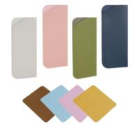 TRKETK 4 Piezas Fundas Suaves para Gafas con 4 Piezas de Limpieza Blanda Fundas Gafas de Sol Portátil Suaves Estuche Gafas Lectura Almacenaje Cuero para Mujeres y Hombres