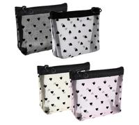 TRKETK 4 Piezas Neceser Maquillaje Portátil Mini Bolsas Maquillaje de Malla Kit de Bolsa de Cosméticos de Viaje Bolsa de Soporte para Accesorios de para Hogar Vacaciones Viaje