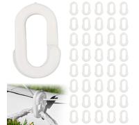 TRKETK 40 Piezas Accesorios de Portería de Plástico Blanco, Clips de Red de Fútbol Blanco Clips de Red de Plástico Clips de Malla de Portería de Fútbol para Redes de Fútbol, Compañeros de Equipo