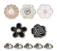 TRKETK 40 Piezas Botones de Broche de Camisa, Botones Instantáneos Extraíbles Pines Invisibles de Botón sin Coser Broches para Ropa para Bolsas, Camiseta, Toda Ropa, Decoración de Sombreros