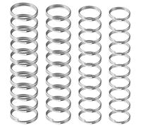 TRKETK 400 piezas de anillos divididos 6/8/10/12 mm, anillo O mini con dobles lazos de acero inoxidable para collares de joyería, pulseras, manualidades, bricolaje y adornos